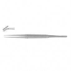 Diam-n-Dust™ Micro Dressing Forcep Curved Stainless Steel, 18 cm - 7" Tip Size 6.0 x 0.7 mm